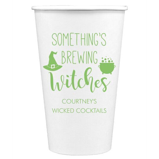 Something's Brewing Witches Paper Coffee Cups